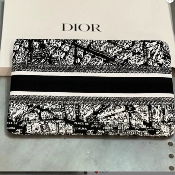 DIOR Beauty Plan de Paris Makeup Pouch NWOB - Picture 2 of 5